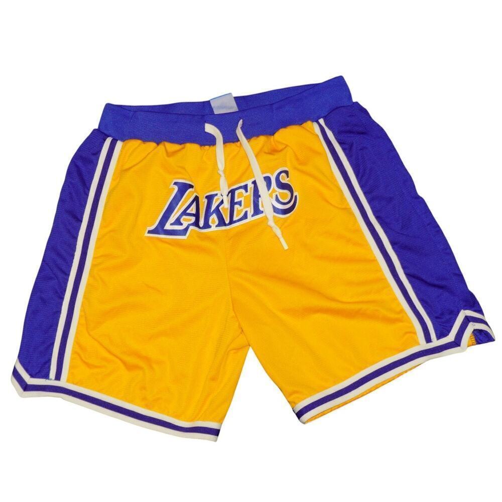 Youth NBA Store Exclusive Los Angeles Lakers Gold Purple Basketball Shorts